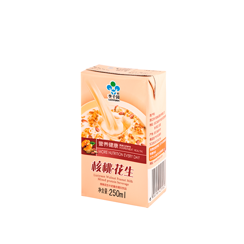 核桃花生牛奶復(fù)合蛋白飲品，單瓶?jī)艉?50ml